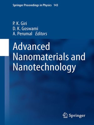 cover image of Advanced Nanomaterials and Nanotechnology